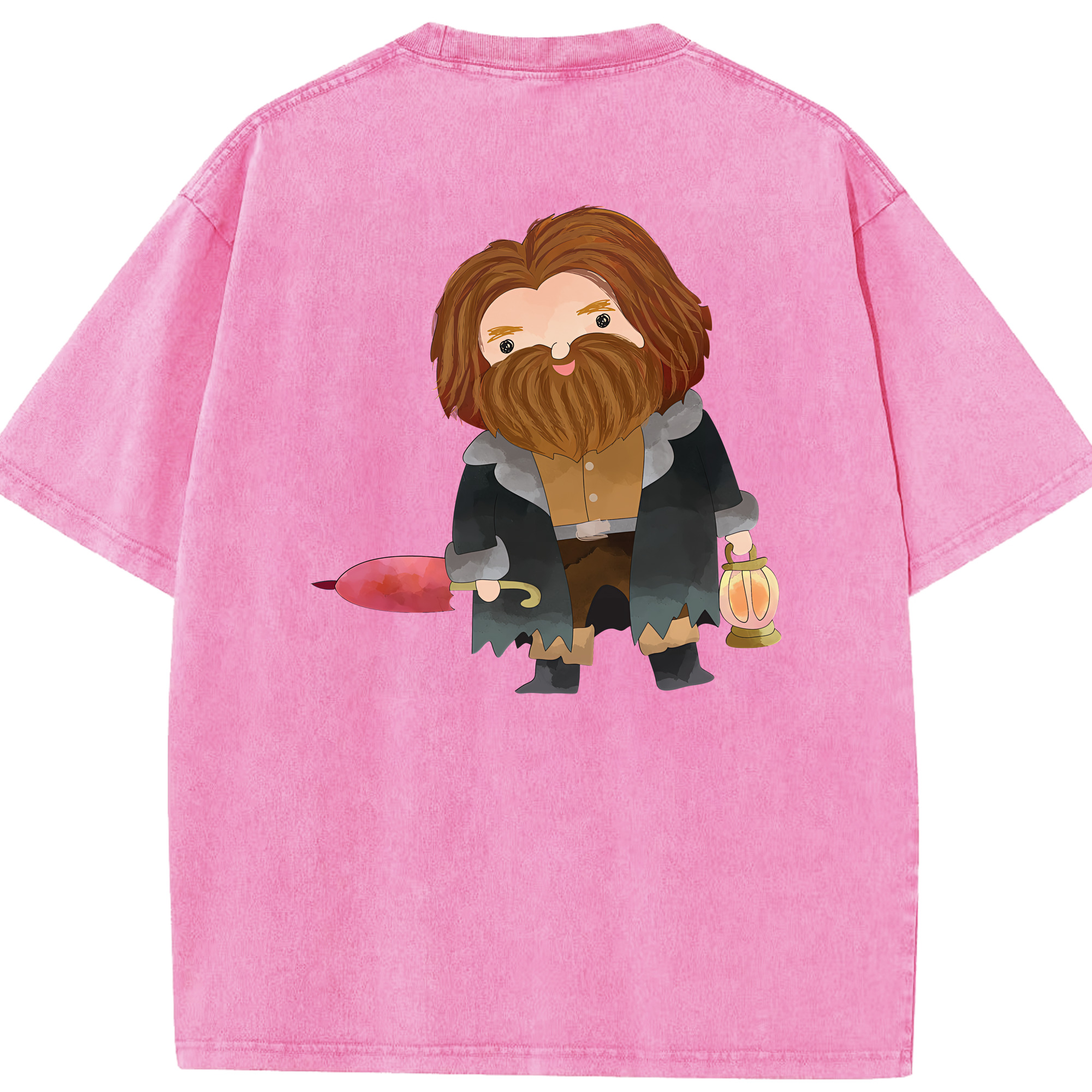 （画像用） Harry Potter ハリー・ポッターシリーズ 綿100% ヴィンテージ風 半袖Tシャツ（背面プリント）